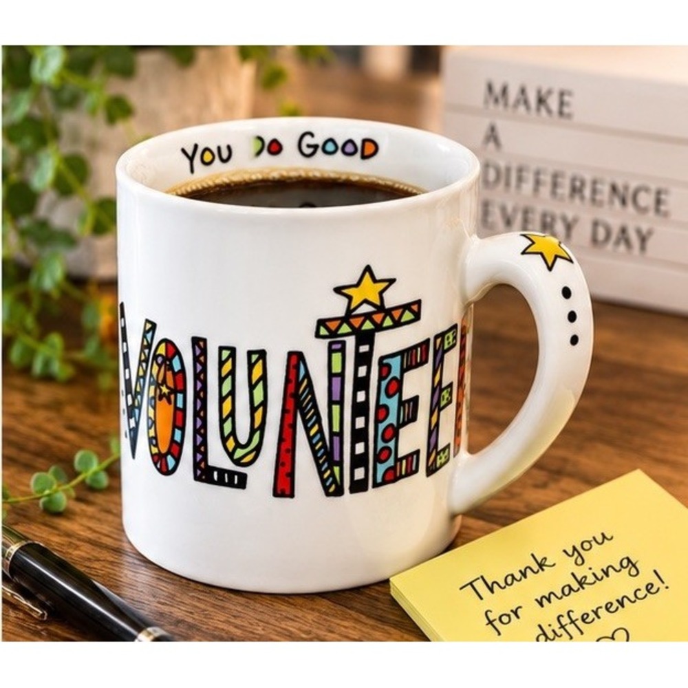 Our Name Is Mud Volunteer Mug Lorrie Veasey Priceless You Do Good Coffee Cup